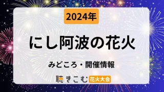 2024】にし阿波の花火が2024年11月11日(月)に開催！みどころや有料チケットや開催時間・場所など解説 | 聴きこむ花火大会